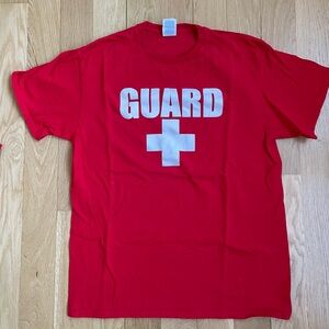 LIFE GUARD Short Sleeve T-shirt size adult large unisex